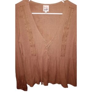 Belle du jour long sleeve blouse size M